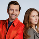 David Tennant and Catherine Tate stand shoulder to shoulder.